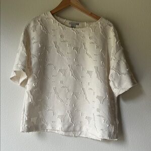 H&M size 6 burnout leaves blouse